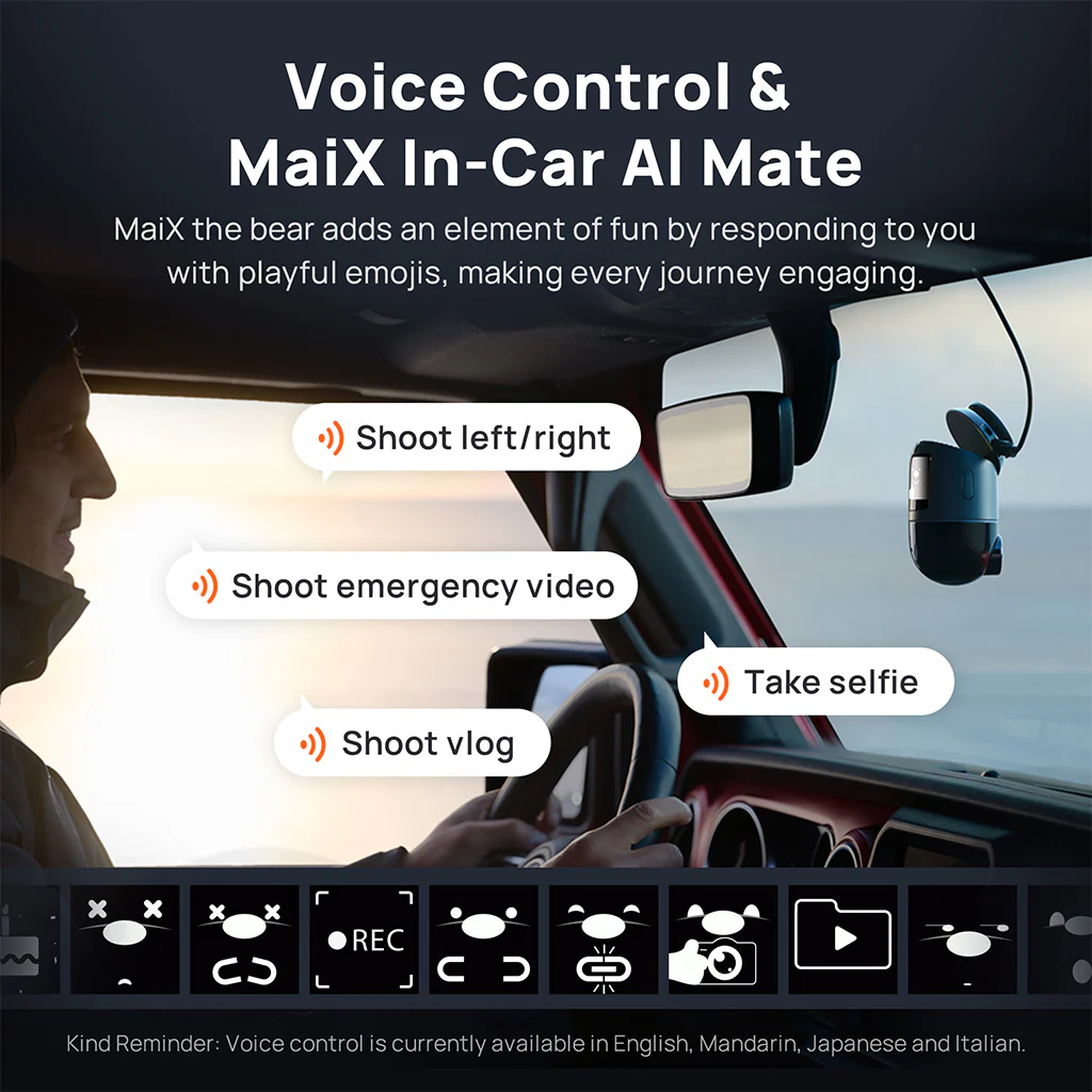 70mai Dash Cam 4K Omni 360° Full View with Dual Sony STARVIS 2, AI 2.0 & 4G LTE Supported - Image 12