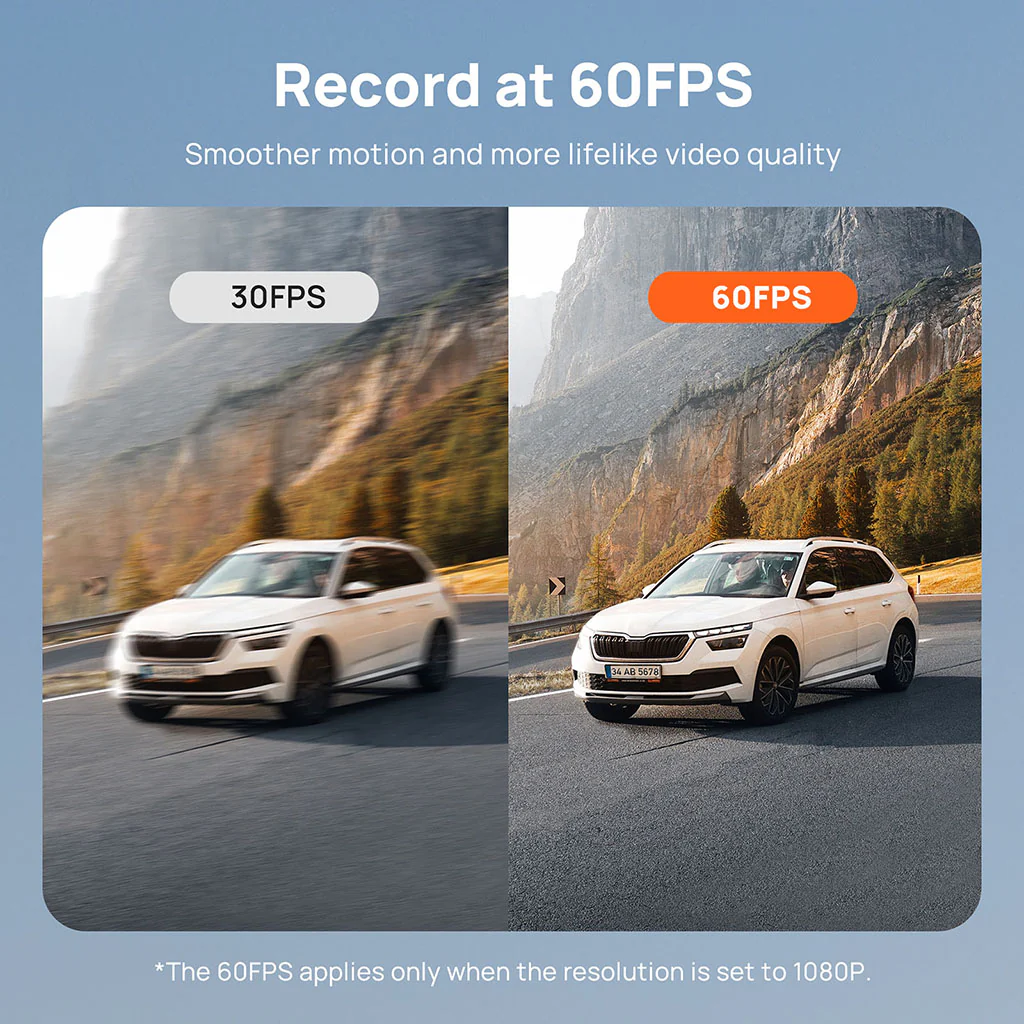 70mai Dash Cam 4K A810 with Sony STARVIS 2 IMX678, 4G LTE & Dual HDR Supported - Image 7